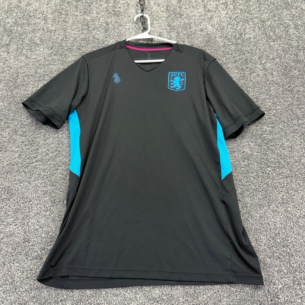 Luke Sport Aston Villa FC Jersey Mens L Black Soccer Training Shirt